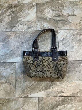 Coach Soho Signature Pleated Tote Bag